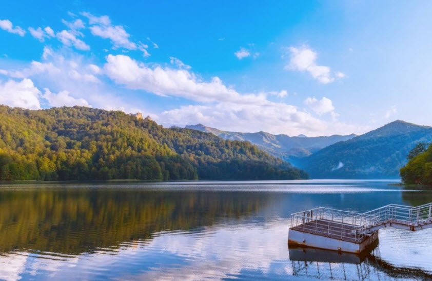 Lake Goygol (Blue Lake), Goygol National Park, Azerbaijan